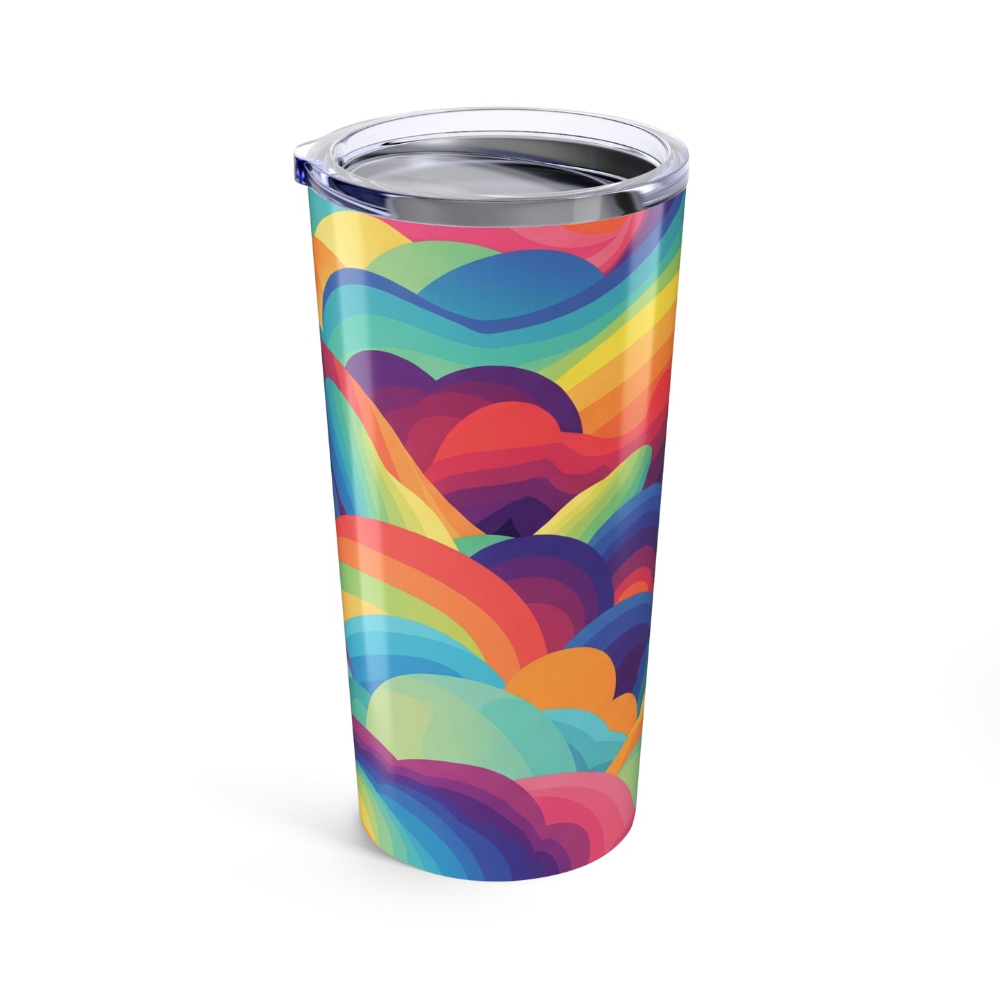 20oz Stainless Steel Tumbler With Printed Design Double Wall Vacuum Insulated Spill Resistant Travel Coffee Mug