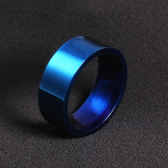 Stainless Steel Ring Flat Design Durable Everyday Wear Unisex