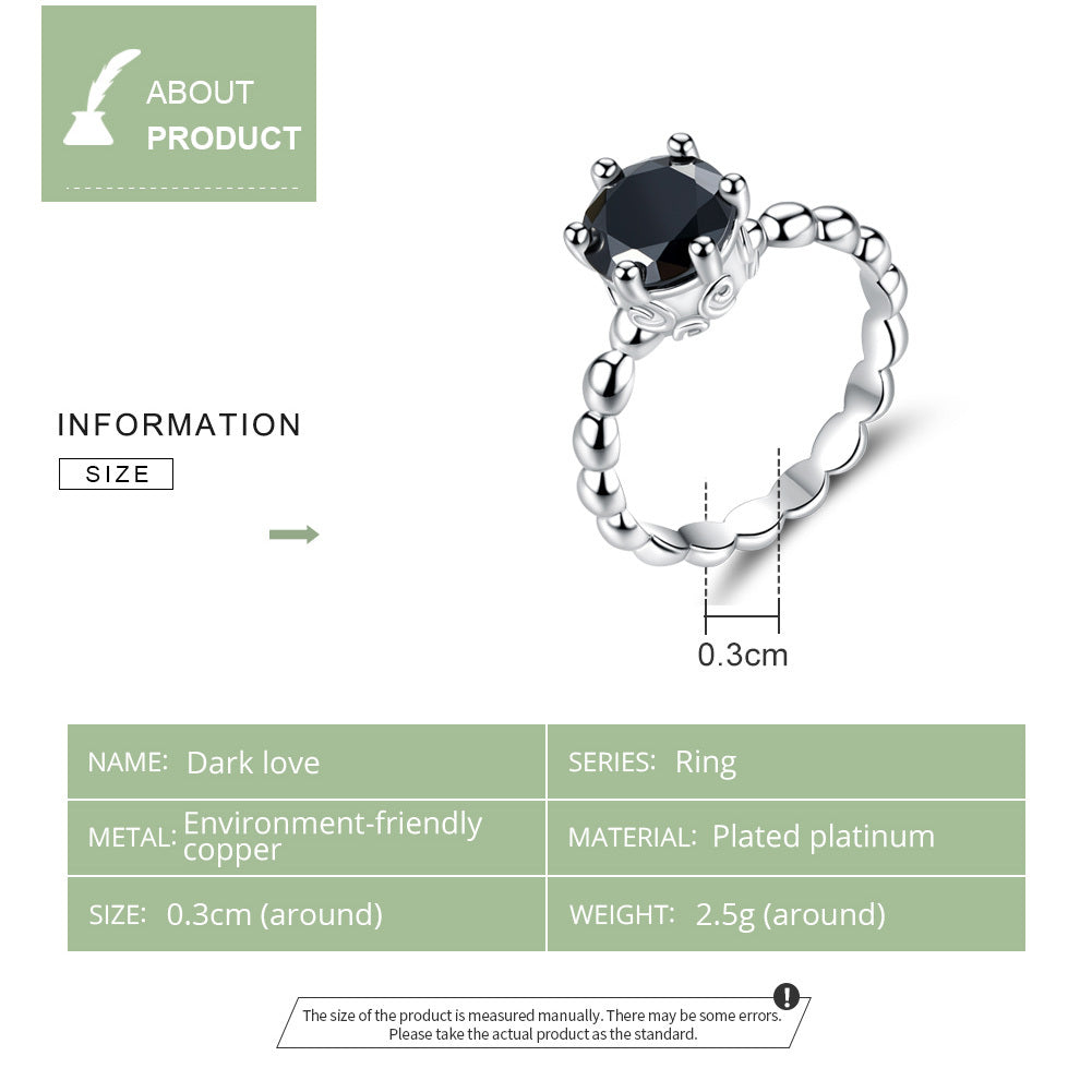Gold Inlaid Copper Ring Six Claw Zircon Crown Geometric Design Korean Fashion Travel Souvenir Ring Keepsake Gift Idea