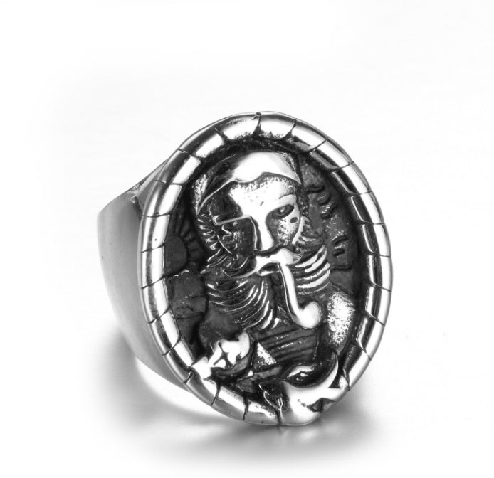 Titanium Steel Signet Ring Never Fade Band Jewelry 316 Steel Ring Baby Material Titanium Material Signet Never