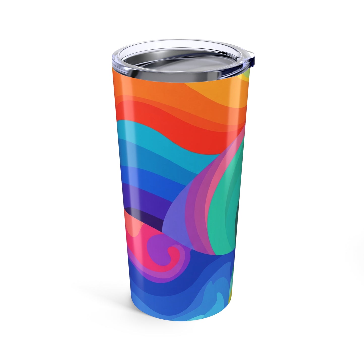 20oz Stainless Steel Printed Tumbler With Double Wall Vacuum Insulation Spill Resistant BPA Free Travel Coffee Cup