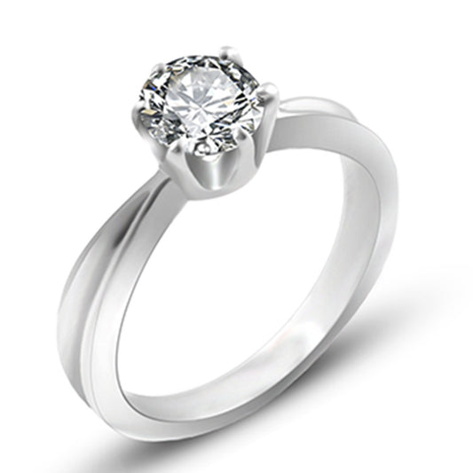 Titanium Steel Ring Geometric Plating Wedding Gift Idea For Modern Lightweight Everyday Jewelry For Sleek Look