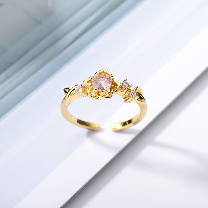 Womens Crown Ring Princess Zircon Stainless Steel European American Fashion Jewelry Elegant Accessory Durable Quality