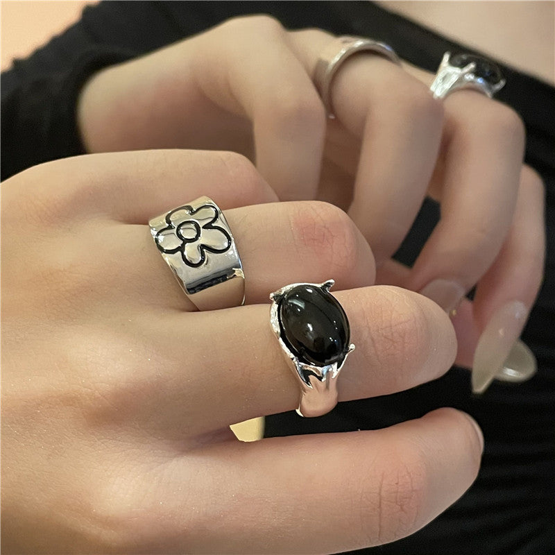 Womens Butterfly Tail Ring Alloy Electroplated Open Adjustable Zodiac Animal Design Ring For Women Girls Jewelry