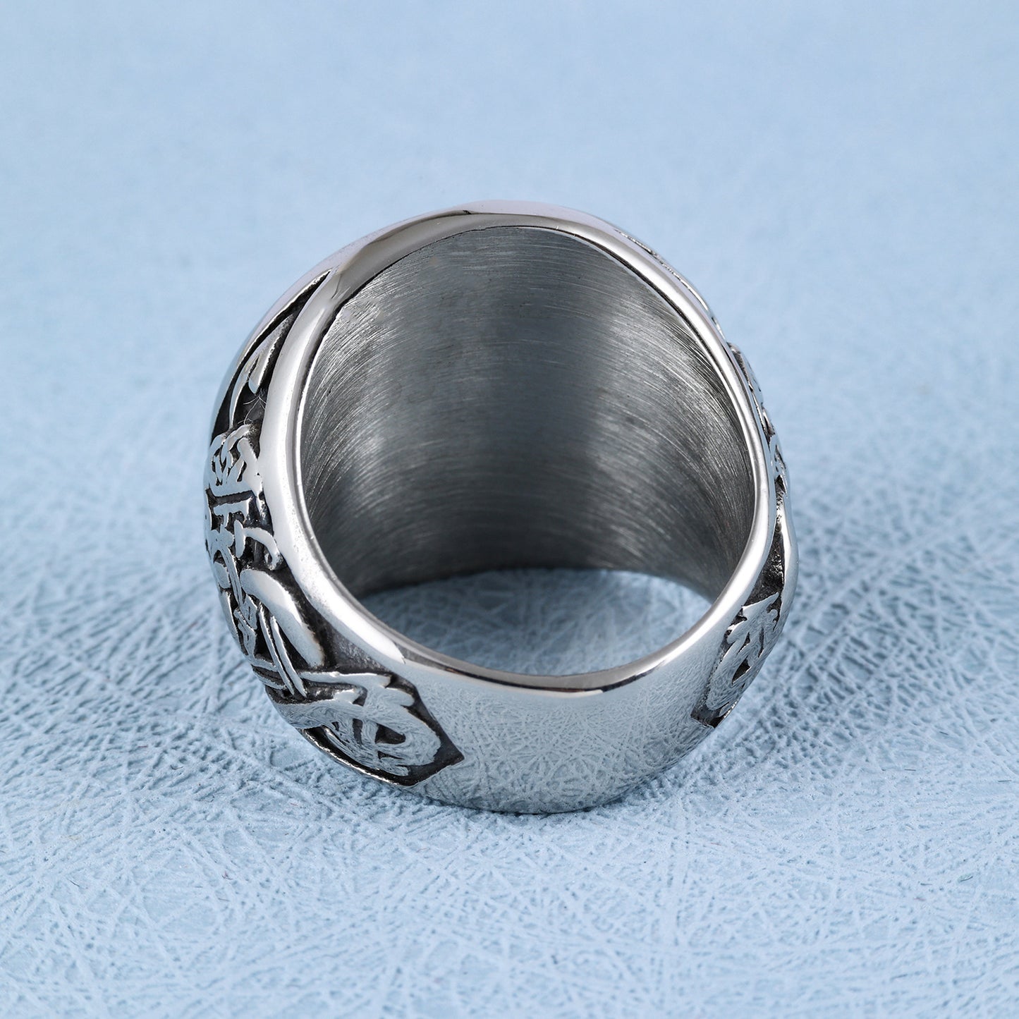 Nautical Seal Ring Alloy Jewelry for Women Sea Totem Design Fashion Everyday Wear Accessory Sizes 7 8 9 10 11 12 13