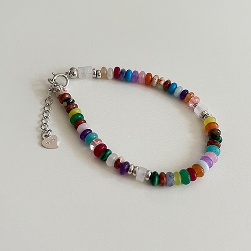 Women Electroplated Bracelet With Artificial Crystal Chic Design Fashionable Bangle Jewelry For Women And Girls