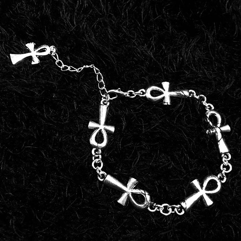 Gothic Cross Bracelet Electroplated Zinc Alloy Religious Jewelry Vampire Decoration Accessory Gift For Special