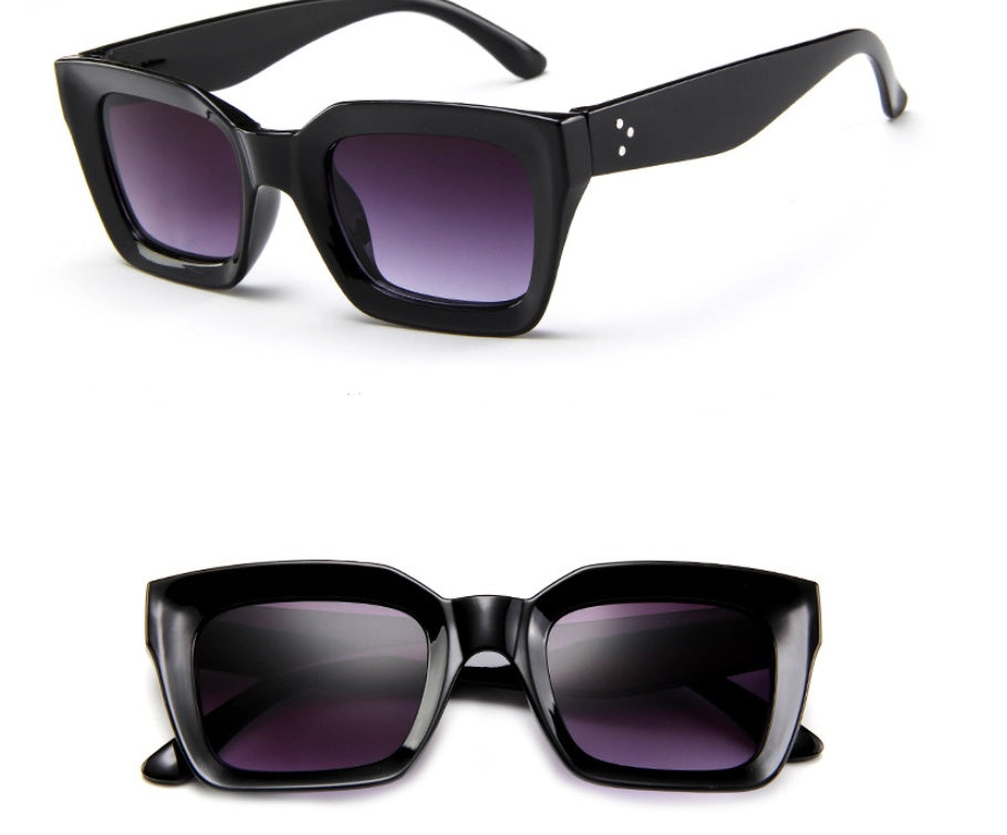 Square Sunglasses Fashionable Eye Protection And Decoration For Men And Women Universal Fit Multicolor Glasses