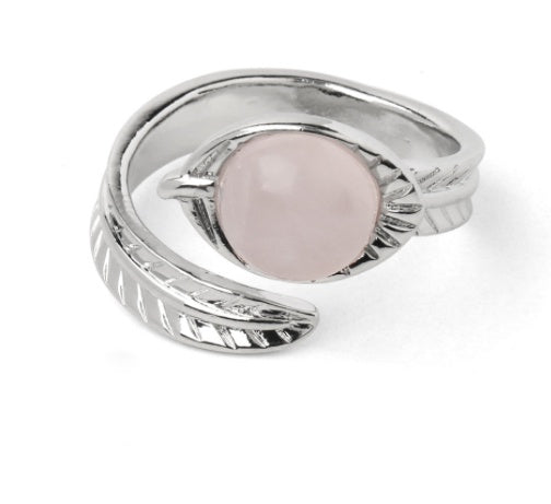 Adjustable Stone Ring Unisex Jewelry Geometric European American Style Travel Gift Travel Keepsake For All Soon