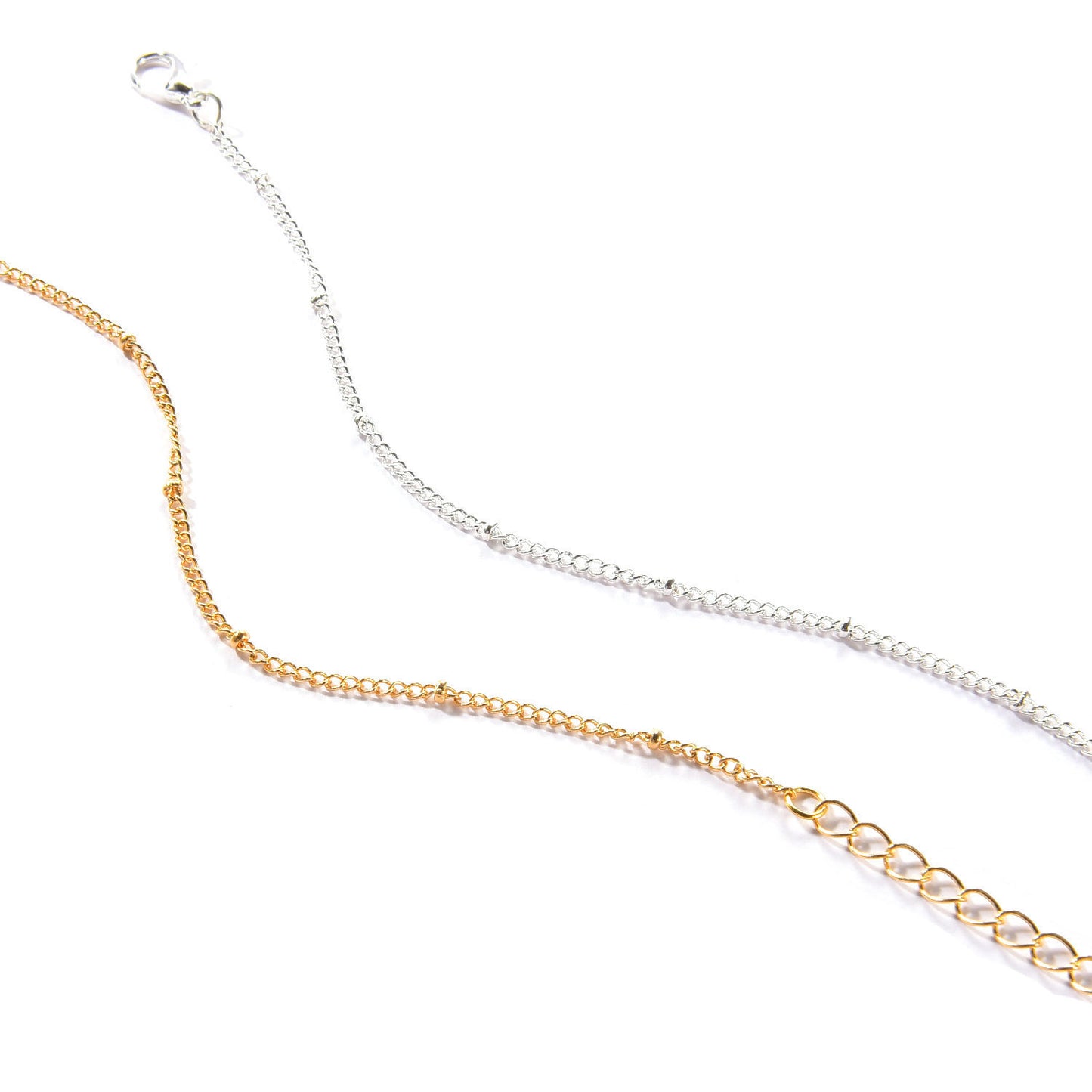 Womens Gold Plated Bead Bracelet Adjustable Extension Chain