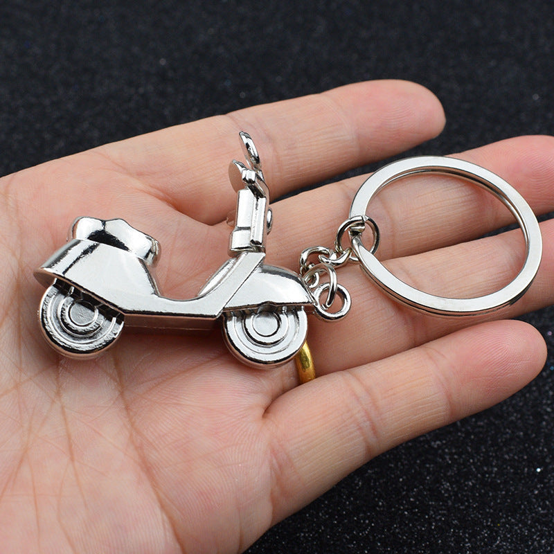 Unisex Motorcycle Keychain Zinc Alloy Pendant Key Ring Biker Accessory Metal Key Holder Durable Finish For Everyday Use