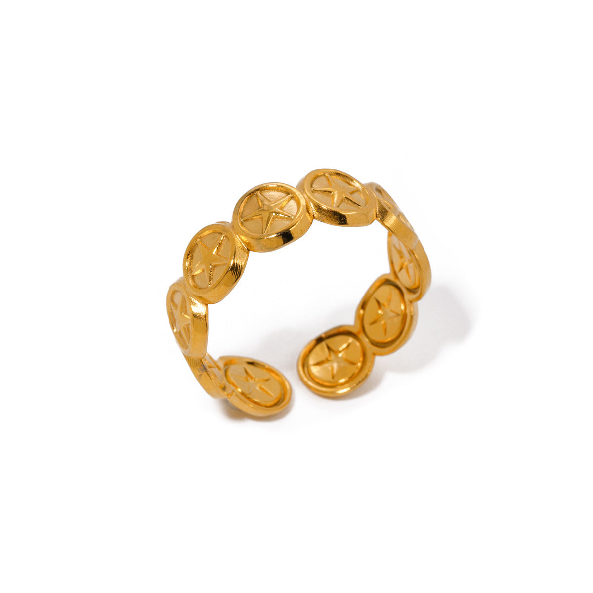 Stainless Steel Ring Personalized Allmatch Geometric Durable Versatile Fashion Jewelry Accessory For Everyday Wear