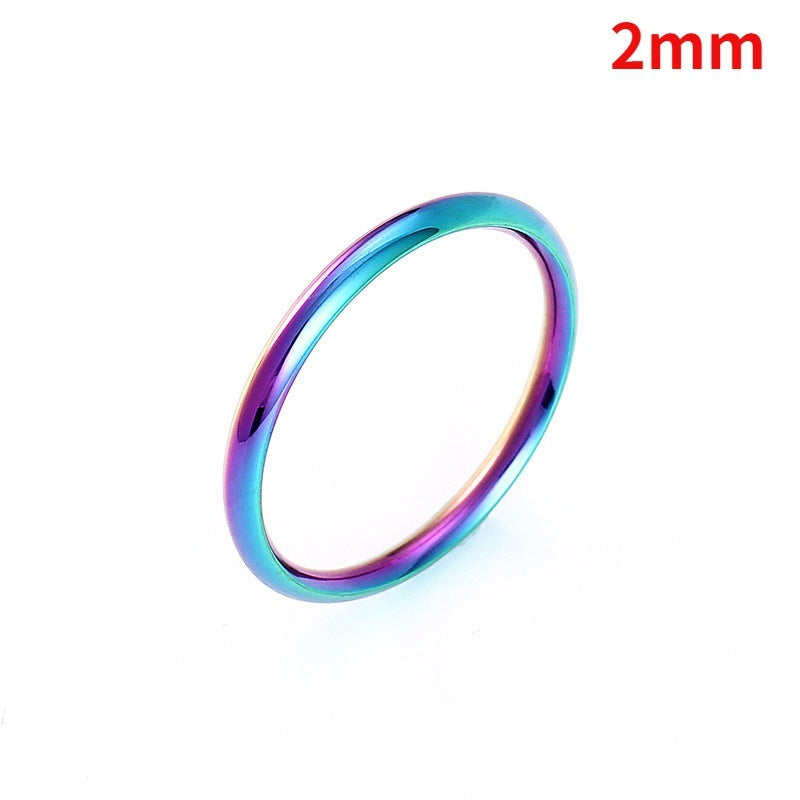 Couple Rings Stainless Steel Simple Geometric Matching Bands For Him And Her Promise Rings For Couples For You