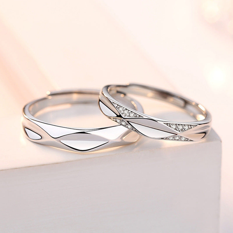 S925 Sterling Silver Individually Wrapped Men's And Women's Ring