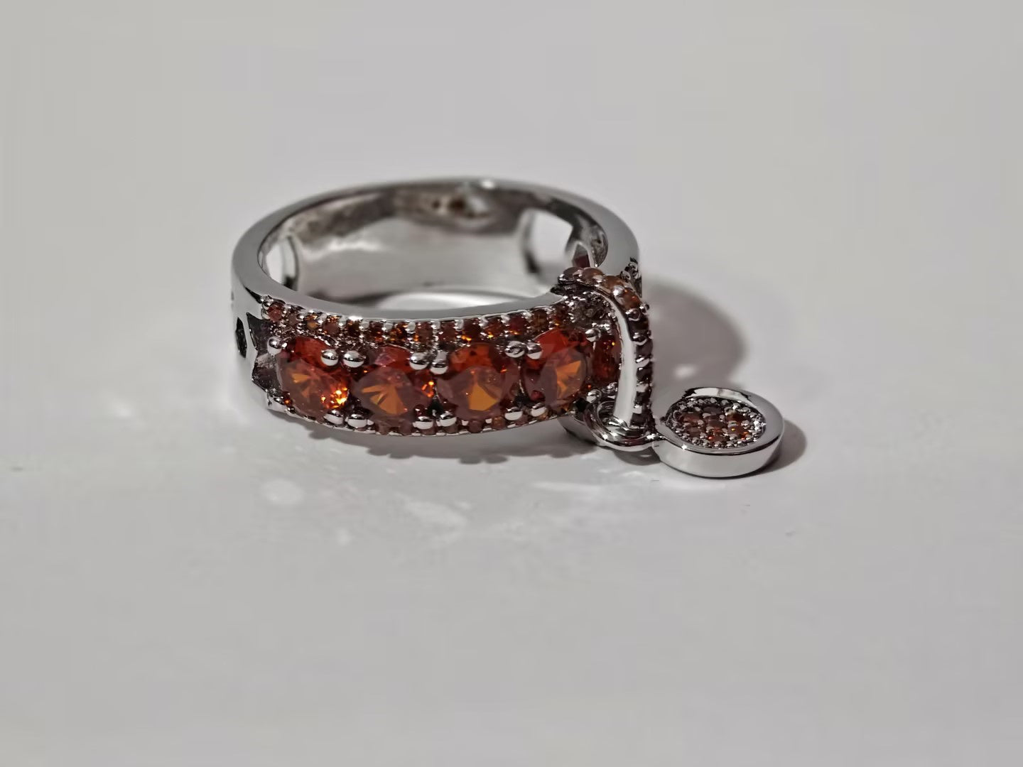 Copper Disc Inlaid Zircon Ring For Women Silver Gold And Rose Gold Variants Size 4 5 6 7 8 9 10 11 12 Elegant Accessory