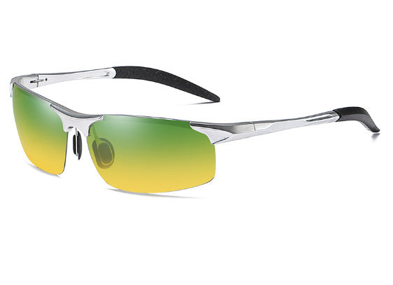 Polarized Sunglasses Aluminum Magnesium Frame For Driving Cycling Fishing Travel Outdoor Sports With UV Shield