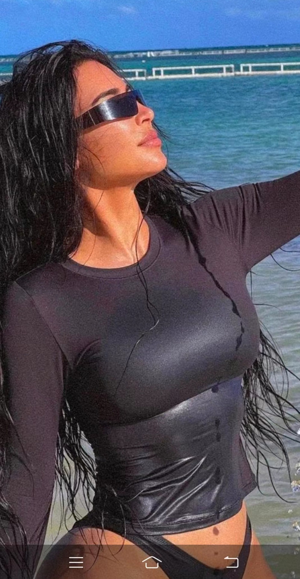 Womens Flat Top Sunglasses Frameless Glasses With UV400 Protection Resin Lens And PC Frame Stylish Sun Glasses