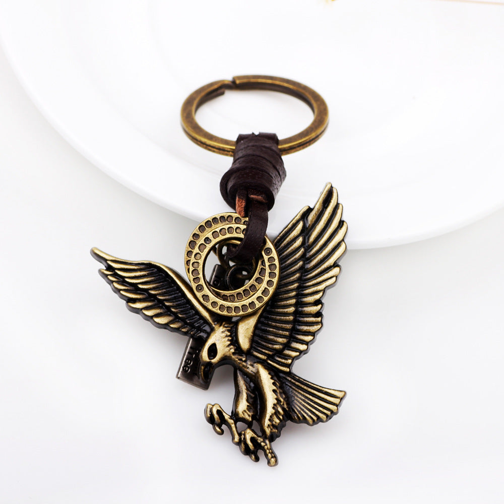 Winged Keychain Gold Finish Durable Metal Car Key Accessory