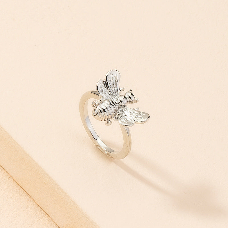 Unisex Alloy Ring Retro Butterfly Zodiac Geometric Design Electroplated Fashion Jewelry for Travel Holiday Kit