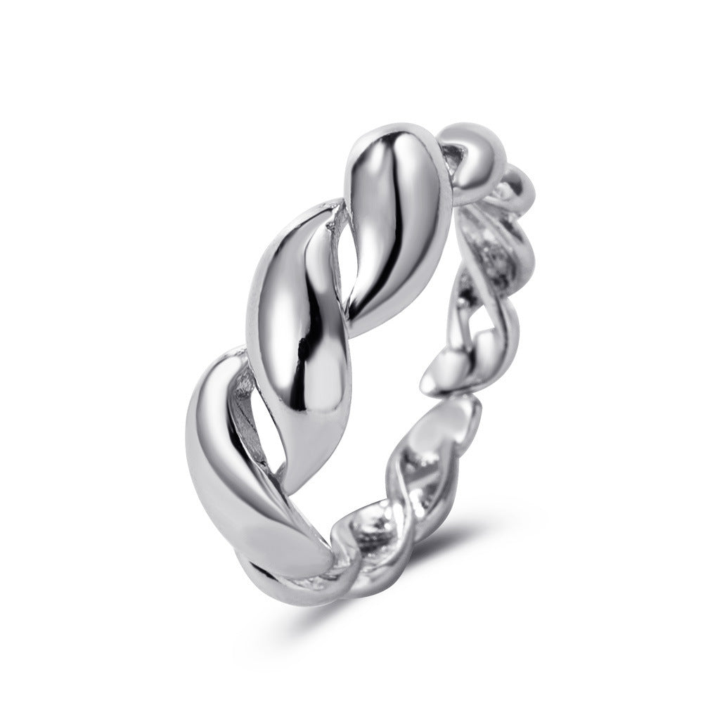 Womens Alloy Rings Retro Geometric Pearl Portrait Ring Love Rings Fashion Jewelry Unto Women Metal Rings Retro