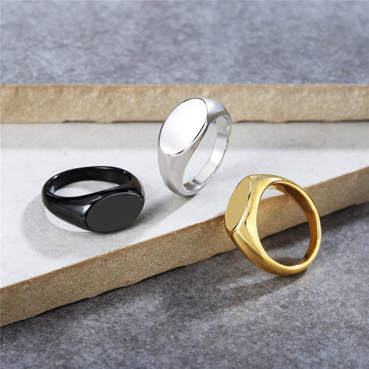 Korean Version Of Glossy Ins Cold Wind Men's And Women's Rings