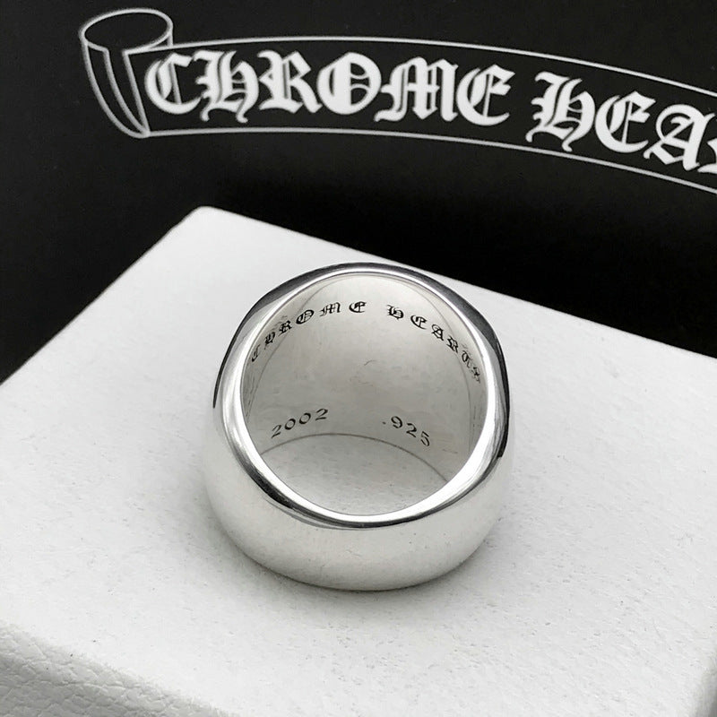 Mens Hexagram Wide Adjustable Copper Vintage Ring Distinctive Statement Jewelry Accessory Fashion For Men Wear