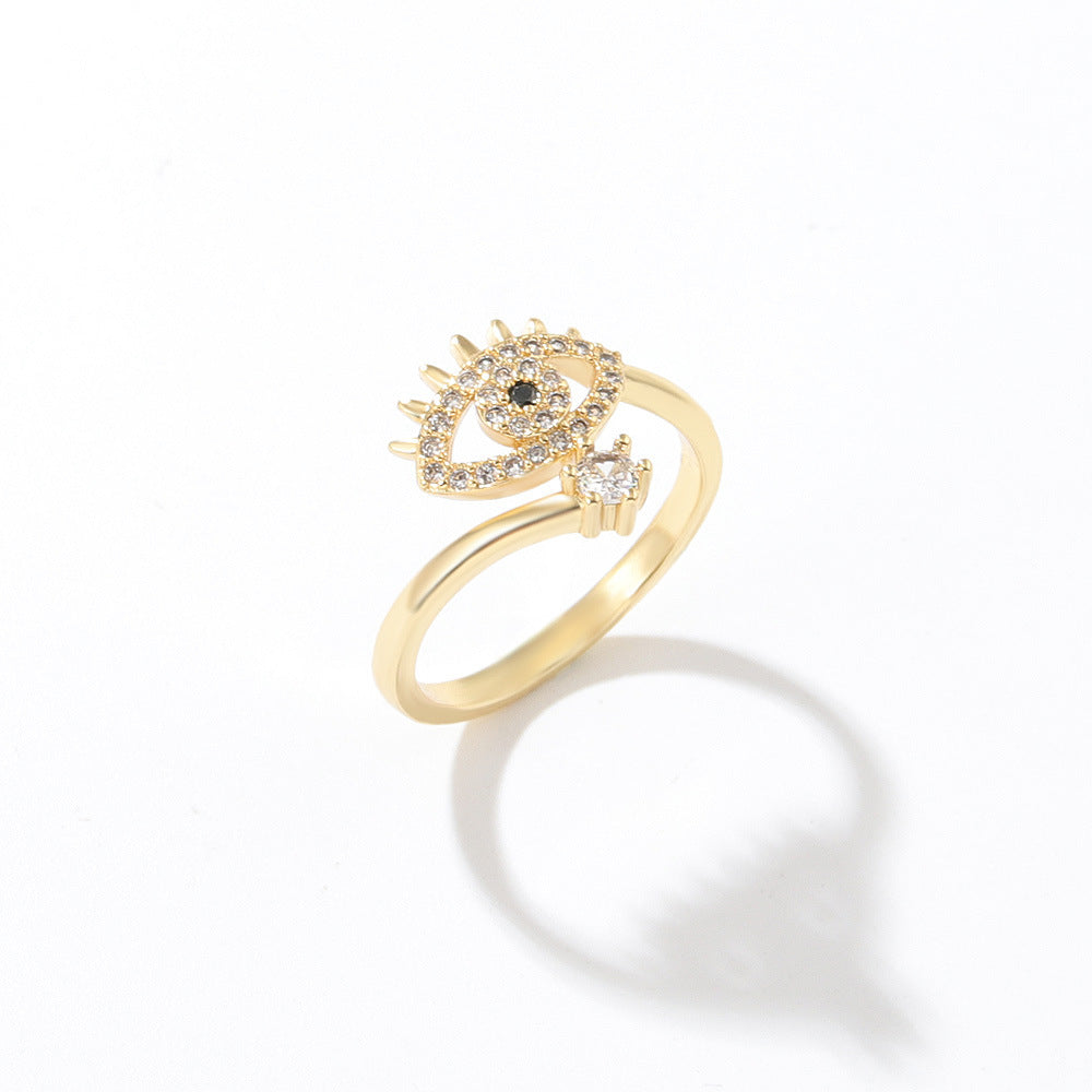 Womens Fashion Simple Index Finger Ring Silver Flower