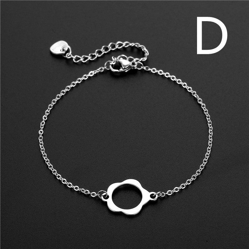 Geometric Stainless Steel Bracelet Bangle for Men and Women Hip Hop Silver Jewelry Trendy Urban Accessory Gift