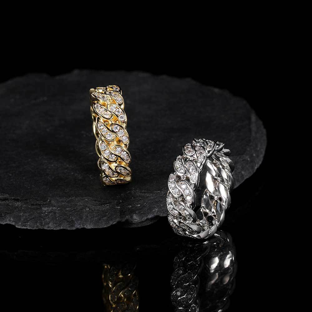 Unisex Gold Plated Copper Ring With Zircon Inlay Statement Band For Women And Men Gleaming Zircon Inlay Shine Everyday