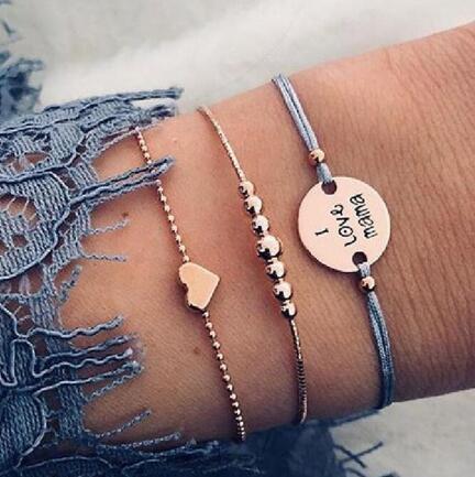 Womens Bracelet Sets Alloy Anklet Star Moon Design Romantic Jewelry For Women Girls Charm Fashion Elegant Cute