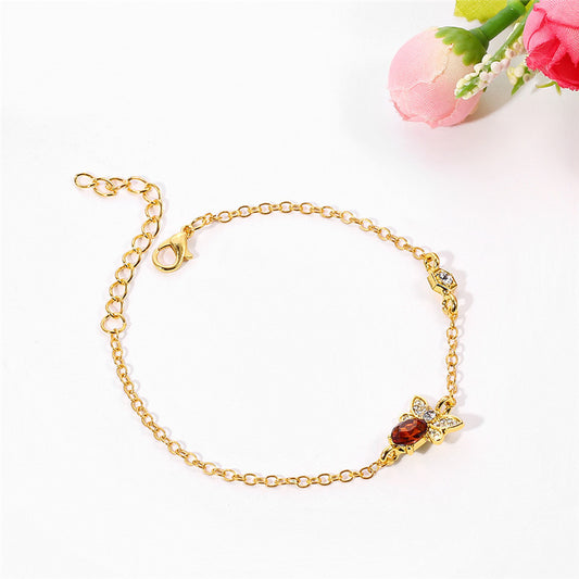 Unisex Cartoon Moon Bracelet Stainless Steel Alloy Jewelry