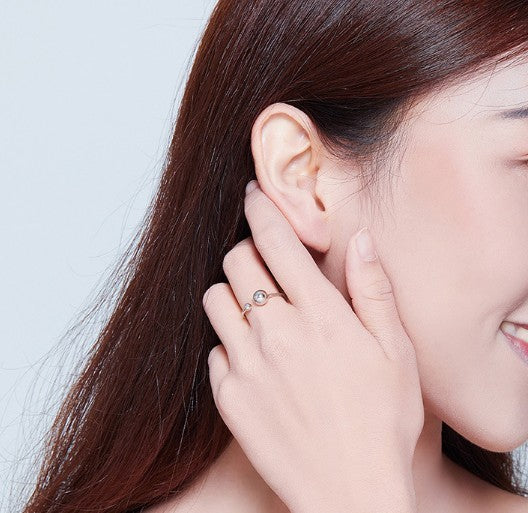 Sterling Silver Ring For Women Adjustable Opening Lightweight Thin Band Plated Stylish Minimal Design Everyday