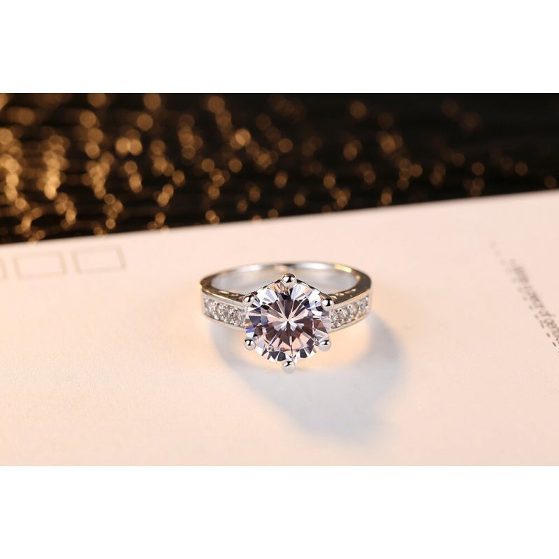 Fashion creative zircon gemstone ring ring