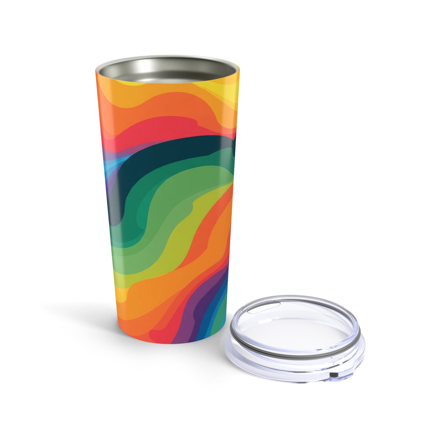20oz Stainless Steel Printed Tumbler With Double Wall Vacuum Insulation Spill Resistant BPA Free Durable Hot Cold