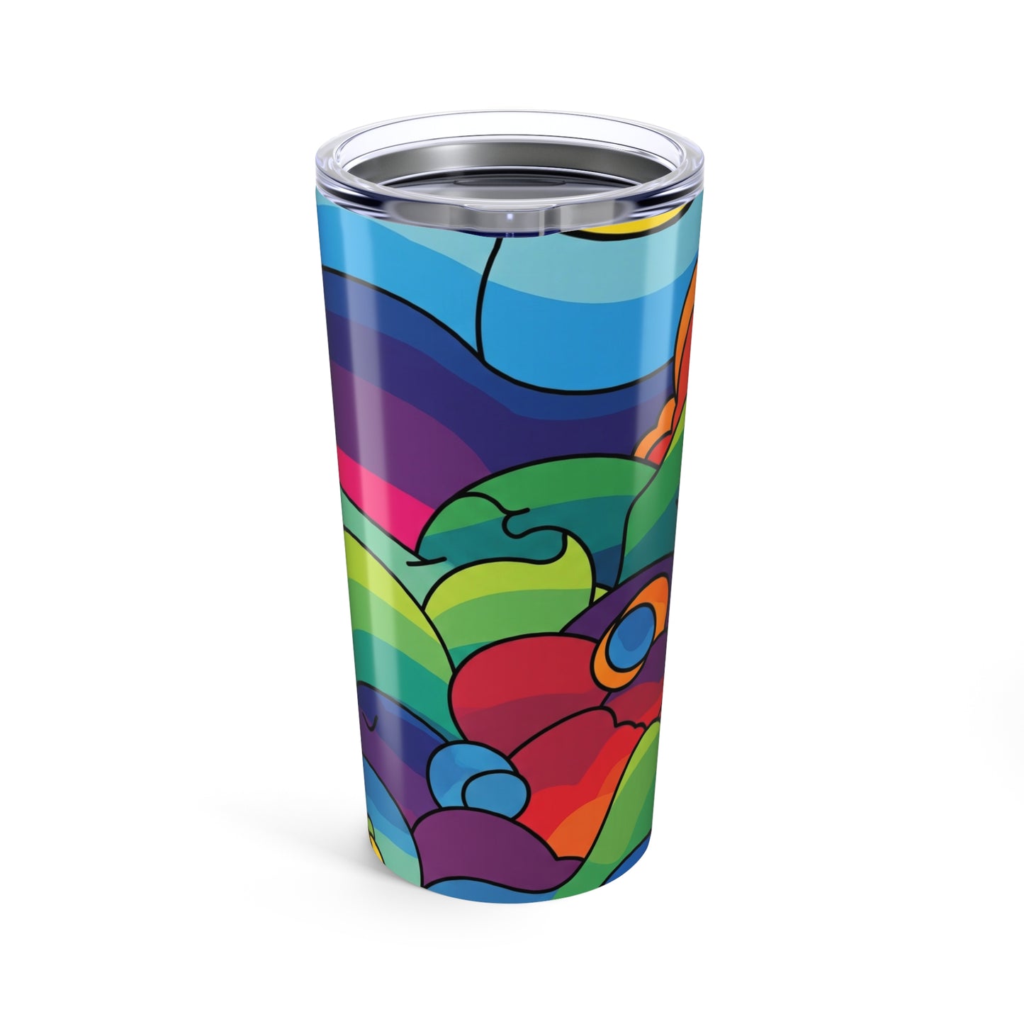 20 Oz Stainless Steel Tumbler With Double Wall Vacuum Insulation Spill Resistant Design For Travel Dishwasher Safe