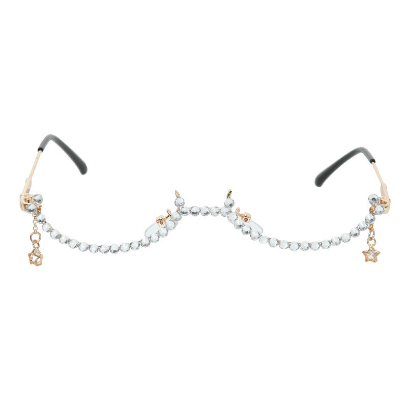 Half Rim Glasses Lightweight Eyewear Model 9021B Half Frame Spectacles For Everyday Use Stylish Look Ultra Durable
