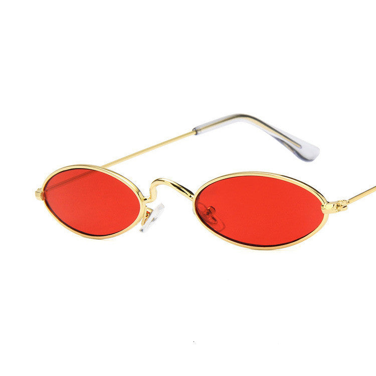 Oval Sunglasses Retro Metal Frame Eyewear For Women And Men Resin Lens Fashion Shades New Design Sun Glasses