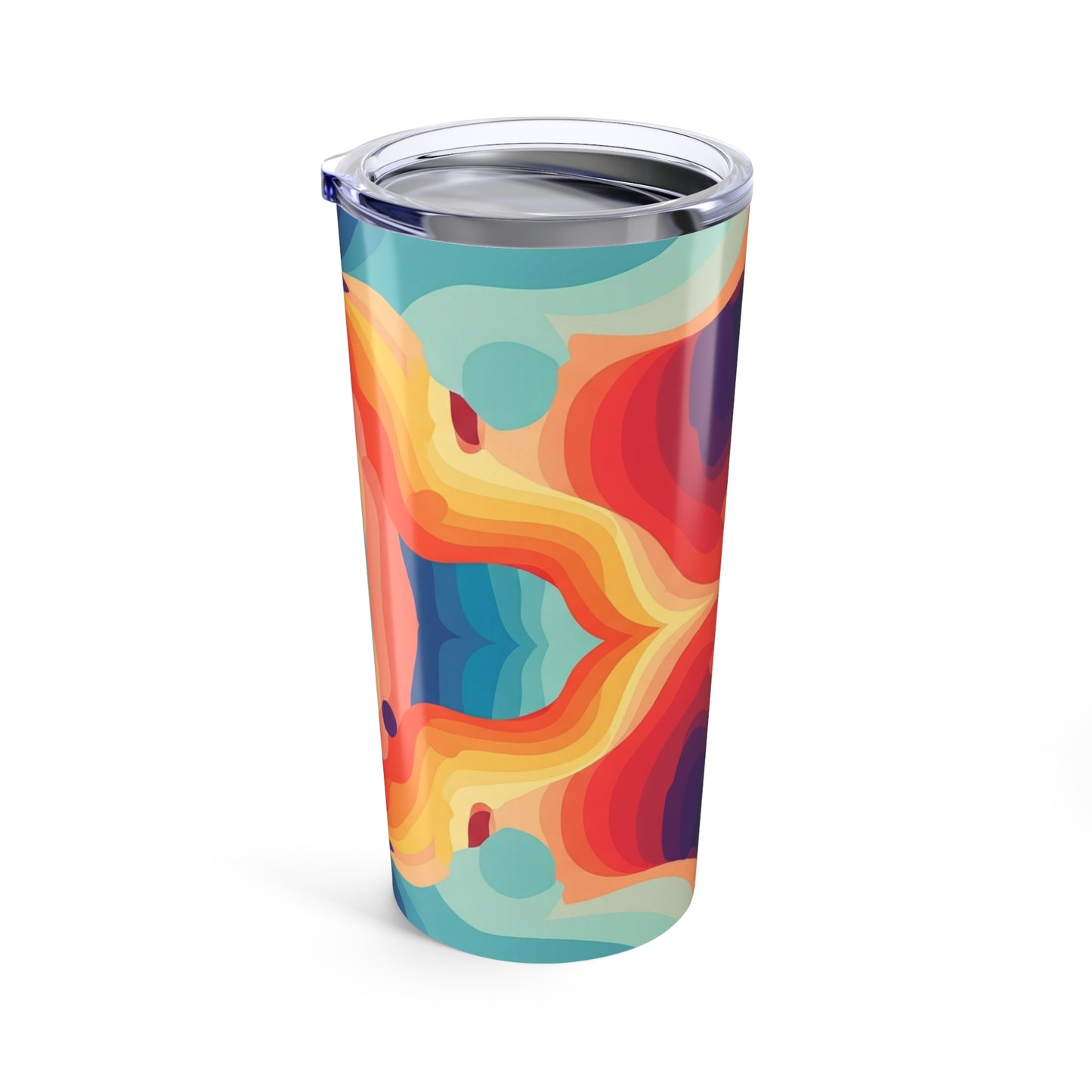 20oz Stainless Steel Tumbler With Double Wall Vacuum Insulation For Hot Or Cold Beverages Printed Design For Daily