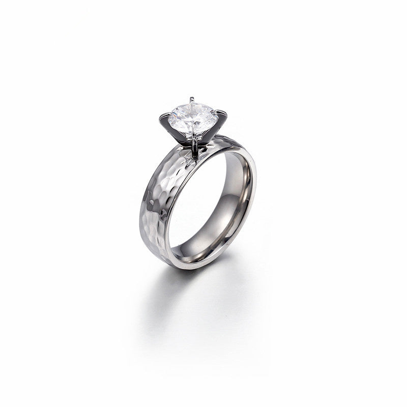 Geometric Couple Ring Set With Electroplated Finish Individually Packaged Gift For Opening Ceremony Gift Ideas