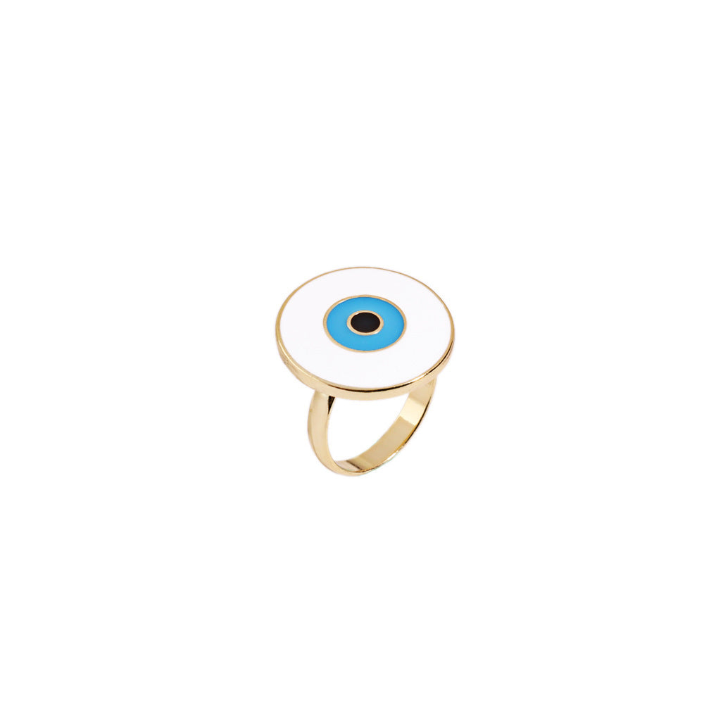 Devils Eye Ring For Women And Girls Alloy Injection Fashion Jewelry Bold Statement Ring Unique Design Eye Sparkle Finish