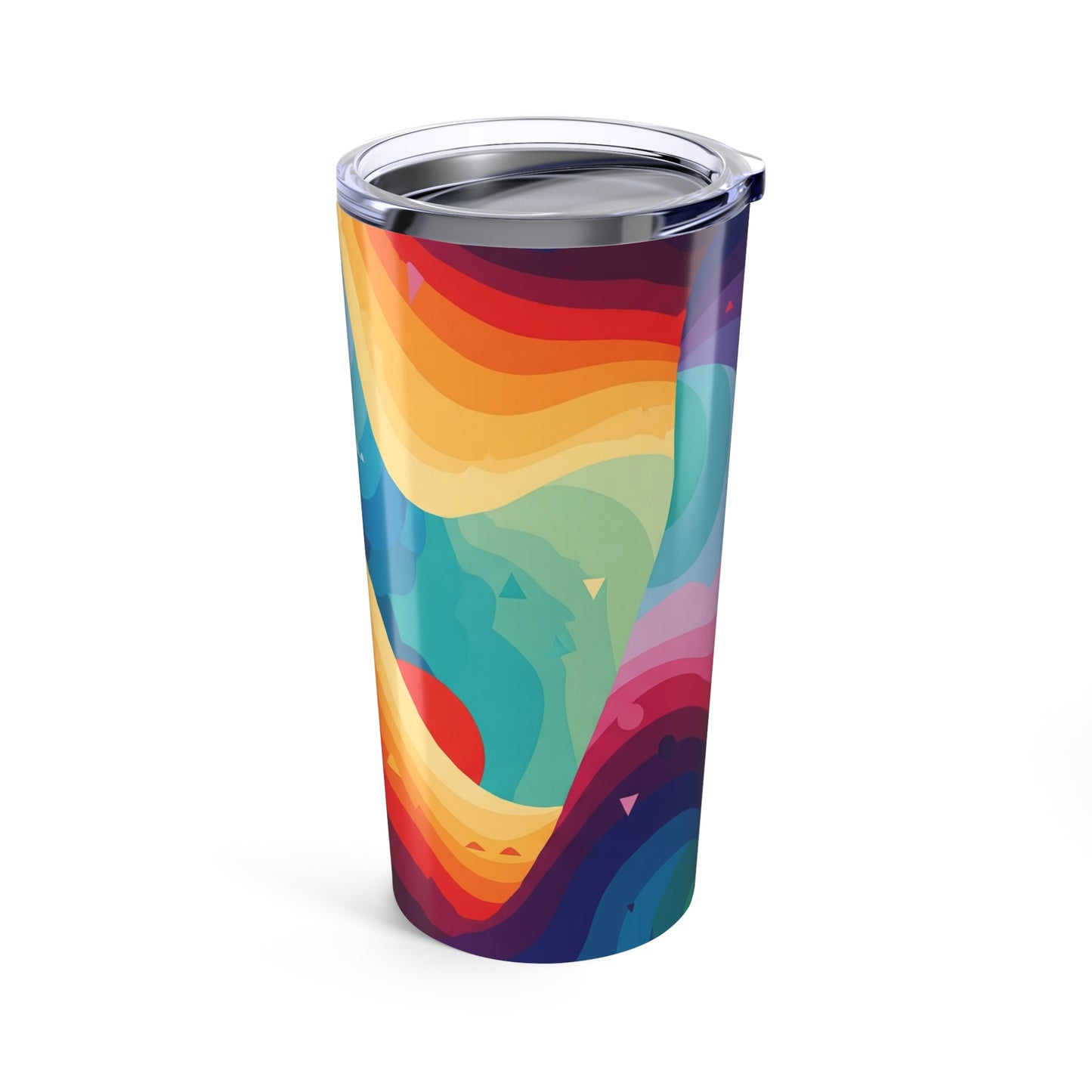 20Oz Stainless Steel Tumbler With Printed Artwork Double Wall Vacuum Insulated Spill Resistant Durable Travel