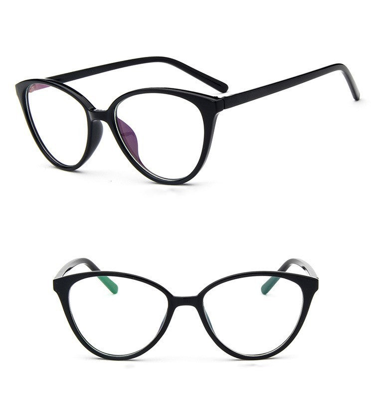 Unisex Retro Eyeglasses Full Frame Flat Lens Eyewear For Men And Women PC Material 138mm Width 52mm Lens Bridge 19mm