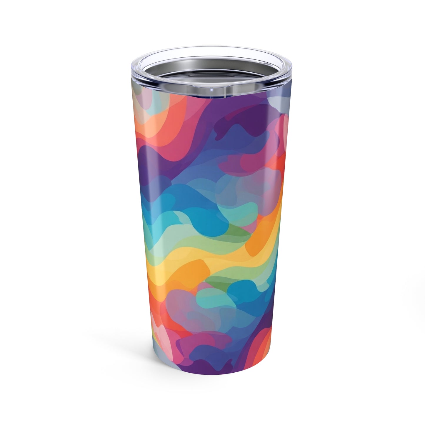 20 Ounce Stainless Steel Tumbler With Printed Design And Double Wall Insulation Dishwasher Safe Durable Travel Cup