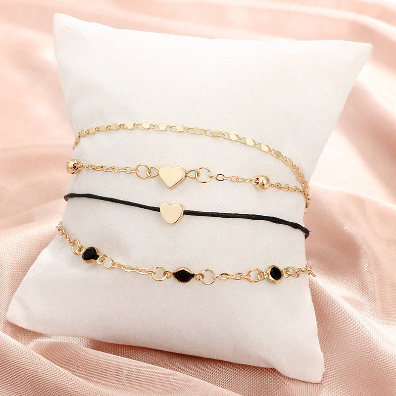 Elegant Electroplated Gemstone Inlay Bracelet For Women