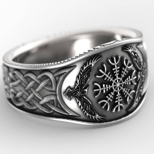 Womens Vintage Silver Plated Ring With Artificial Gemstones Geometric European Design Alloy Inlaid Ring Jewelry