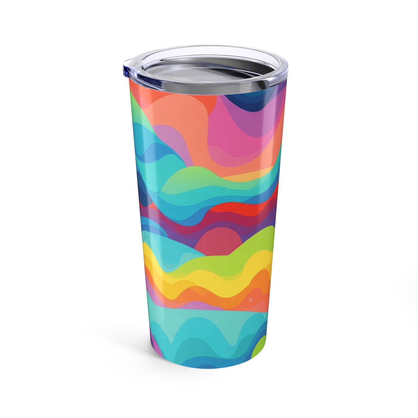 20Oz Stainless Steel Tumbler With Double Wall Vacuum Insulation Spill Resistant Durable Printed Hot Or Cold