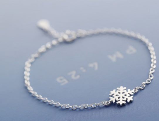 Copper Snowflake Bracelet Adjustable With Extender Elegant Design Gift For Opening Ceremony And Employee Benefits