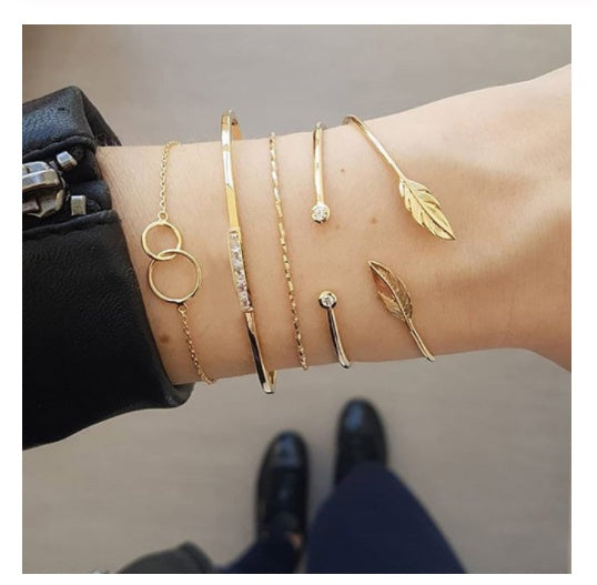 Womens Multilayer Alloy Bracelet Set Bangle Bracelets For Wedding Travel Souvenirs Gift Ideas Ideal For Promotions