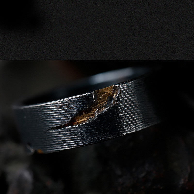 Adjustable Gold Tone Geometric Ring Statement Jewelry