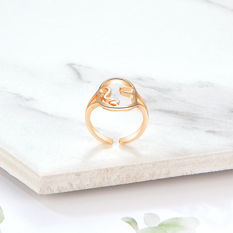 Geometric Alloy Ring For Women Fashion Jewelry Geometric Design For Everyday Wear And Commute Daily Wear Style